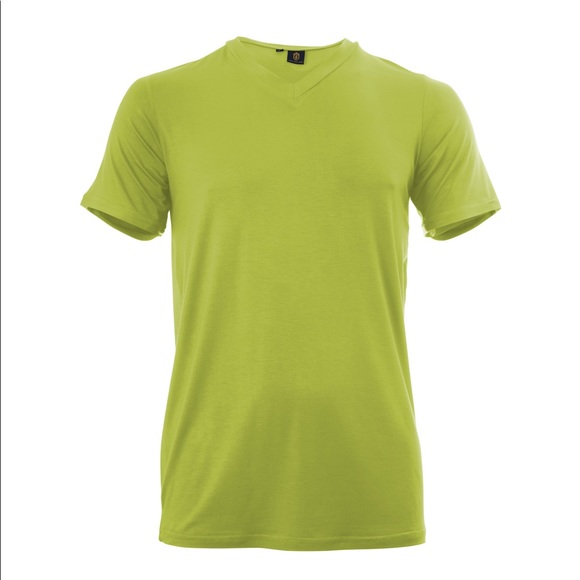 KING NEW YORK, V-NECK T-SHIRT, BRIGHT YELLOW. - Picture 14 of 15